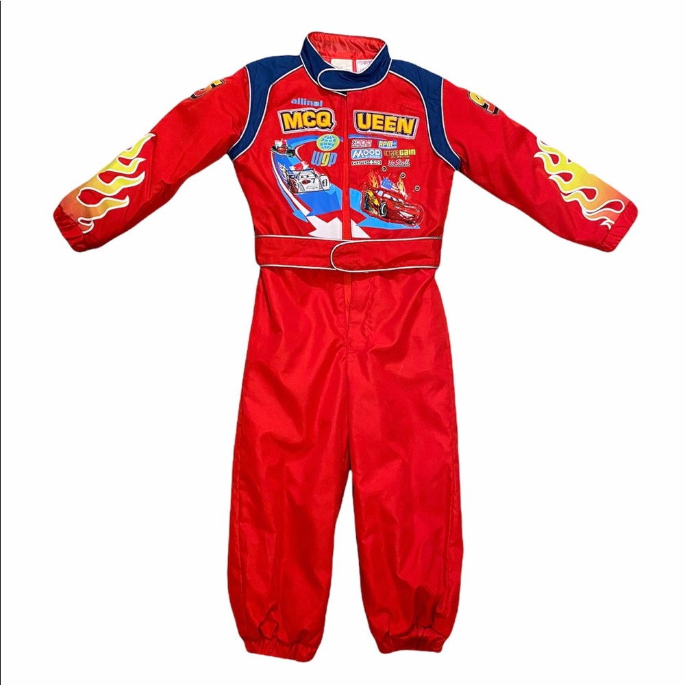 Lightening McQueen Pit Crew Halloween Costume Sz 4